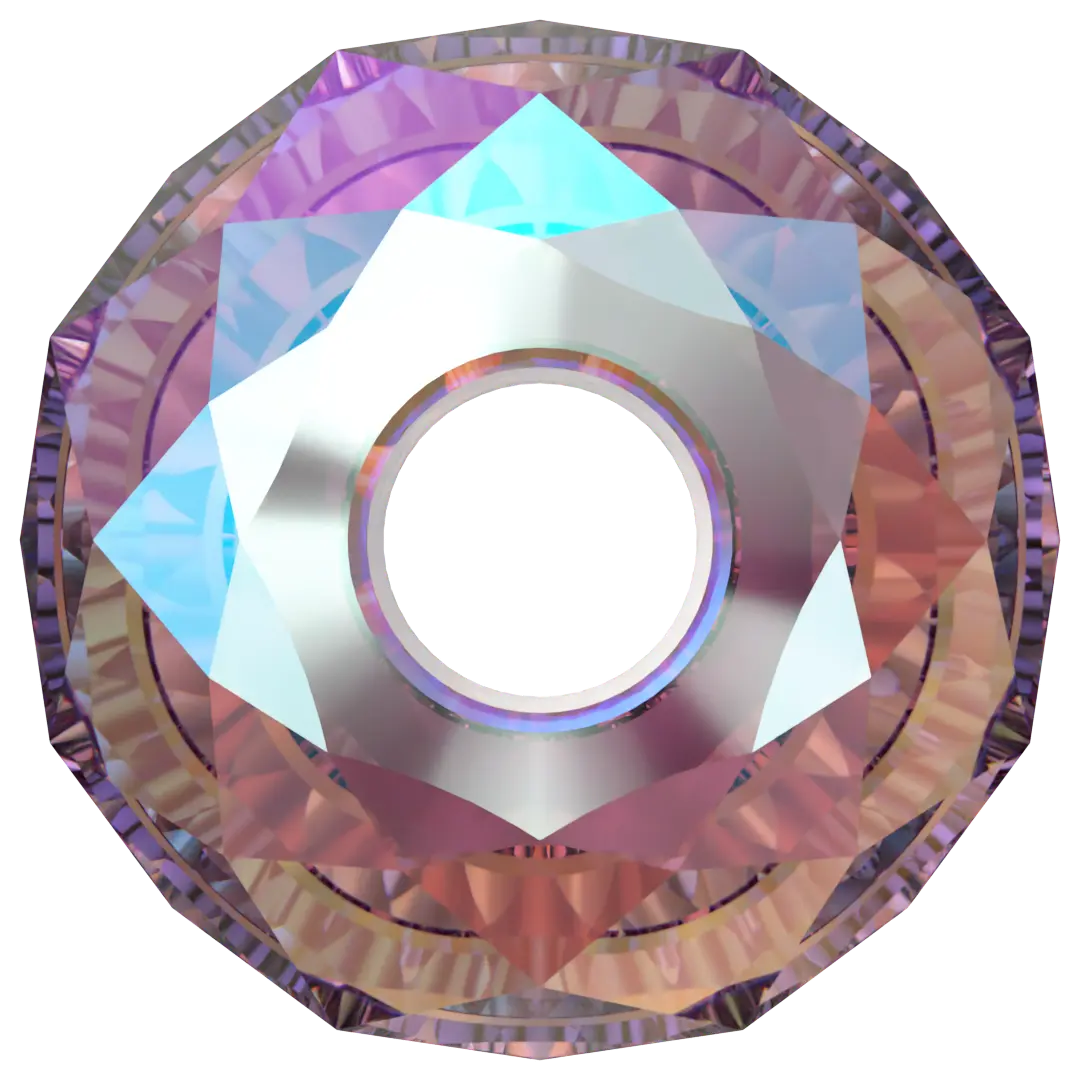 Serinity Crystal Beads Briolette XL Hole (5042) Amethyst Shimmer 2X - Bluestreak Crystals