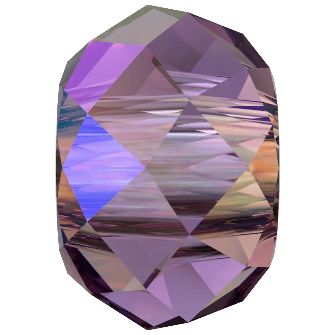 Serinity Crystal Beads Briolette XL Hole (5042) Amethyst Shimmer 2X - Bluestreak Crystals