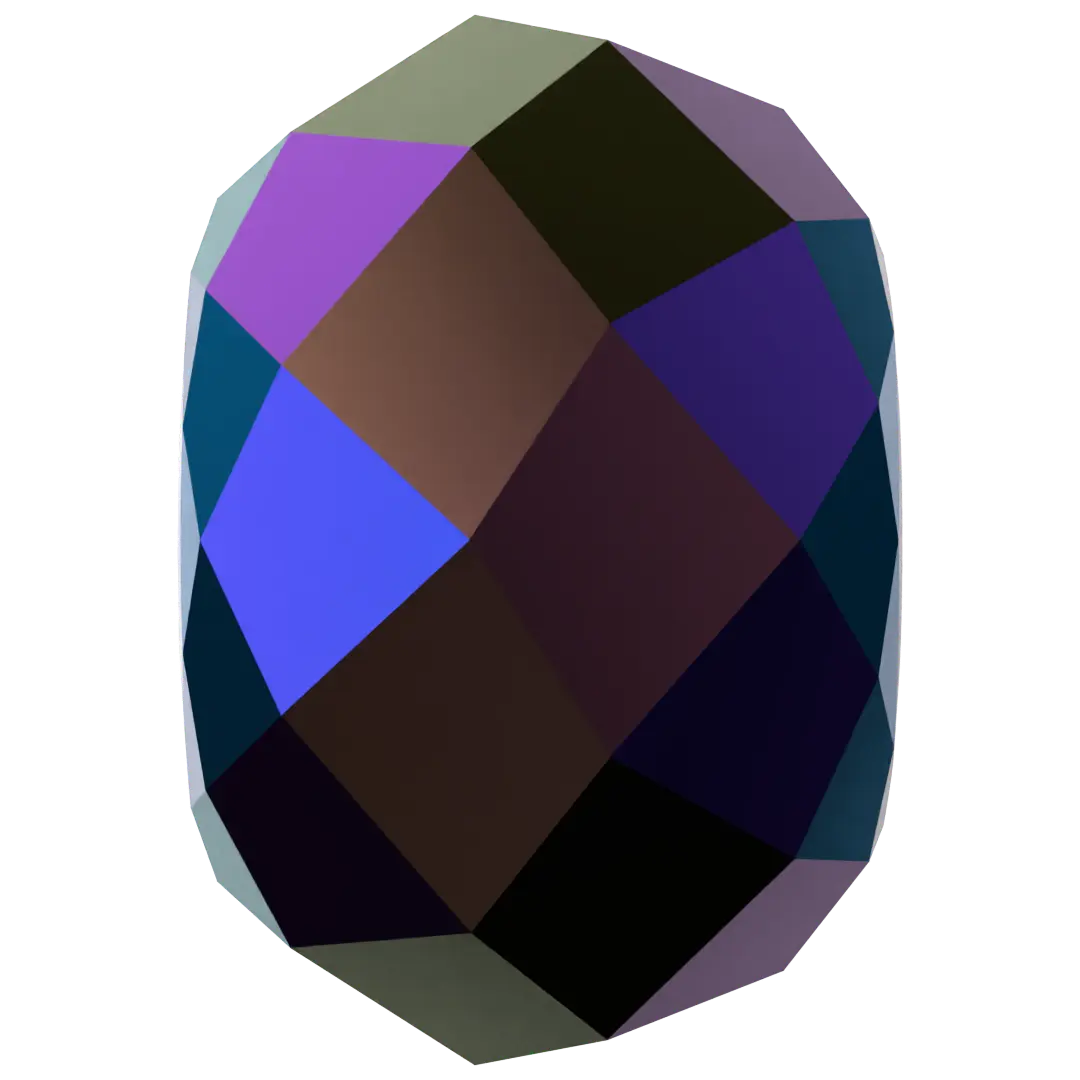 Serinity Crystal Beads Briolette XL Hole (5042) Jet Shimmer 2X - Bluestreak Crystals