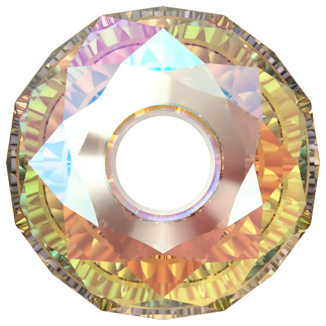 Serinity Crystal Beads Briolette XL Hole (5042) Light Colorado Topaz Shimmer 2X - Bluestreak Crystals