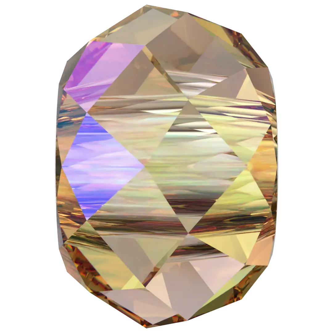 Serinity Crystal Beads Briolette XL Hole (5042) Light Colorado Topaz Shimmer 2X - Bluestreak Crystals