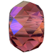 Serinity Crystal Beads Briolette XL Hole (5042) Scarlet Shimmer 2X - Bluestreak Crystals