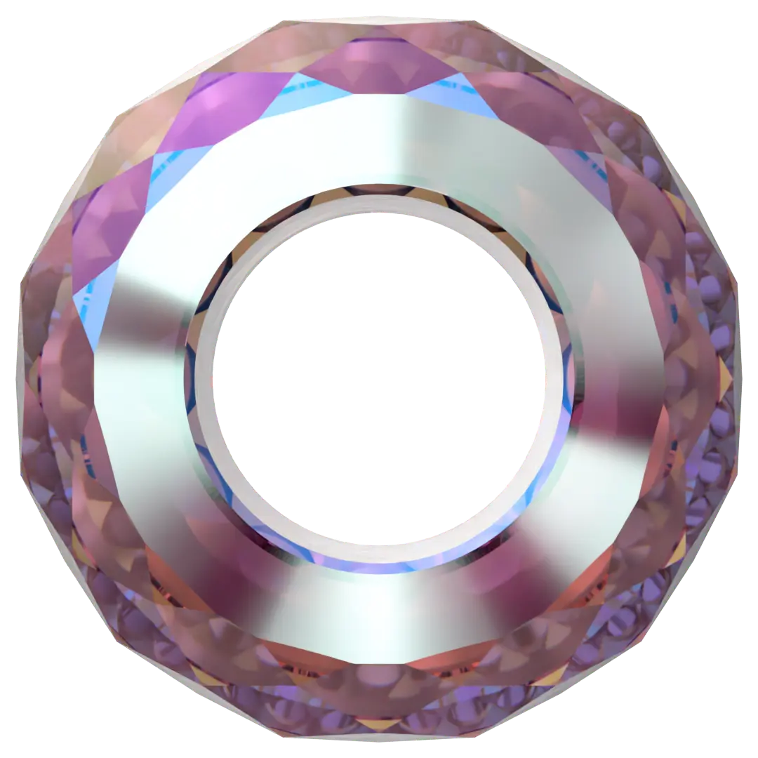 Serinity Crystal Beads Briolette XXL Hole (5043) Amethyst Shimmer 2X - Bluestreak Crystals