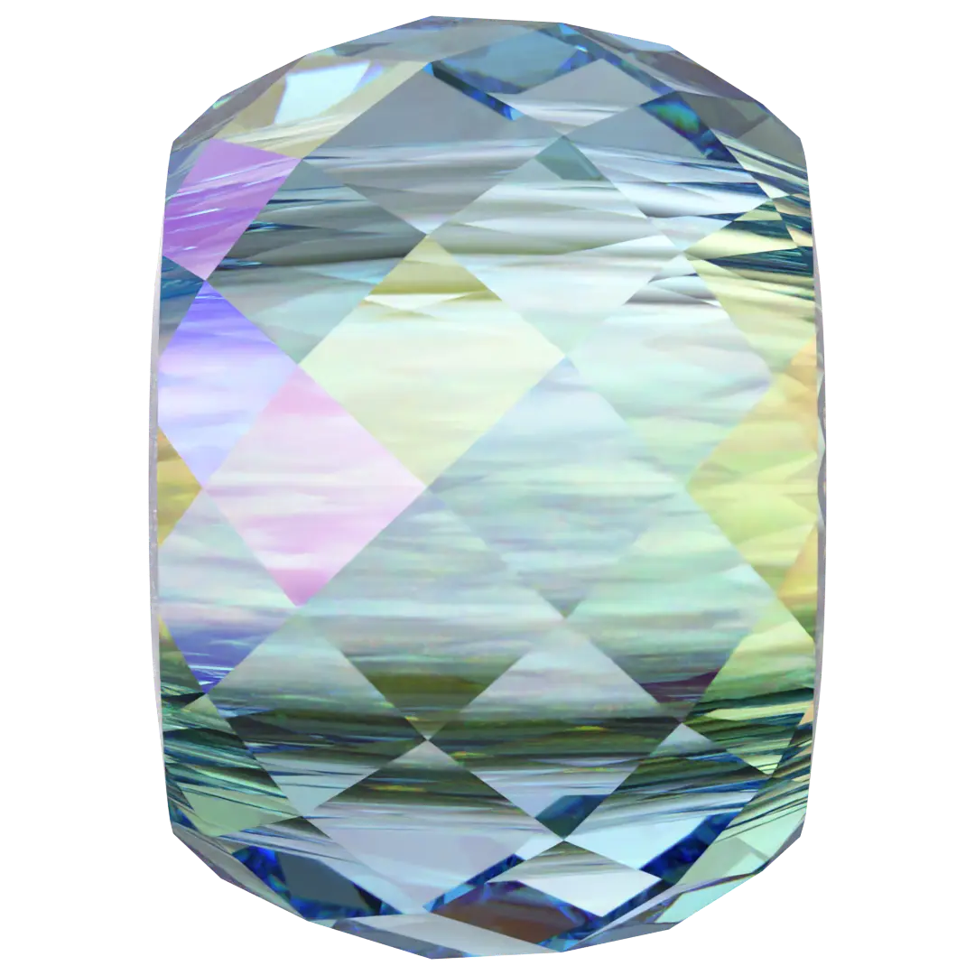 Serinity Crystal Beads Briolette XXL Hole (5043) Aquamarine Shimmer 2X - Bluestreak Crystals