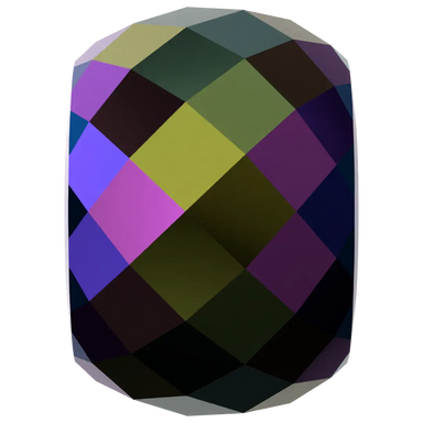 Serinity Crystal Beads Briolette XXL Hole (5043) Jet Shimmer 2X - Bluestreak Crystals