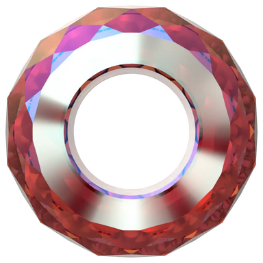 Serinity Crystal Beads Briolette XXL Hole (5043) Scarlet Shimmer 2X - Bluestreak Crystals