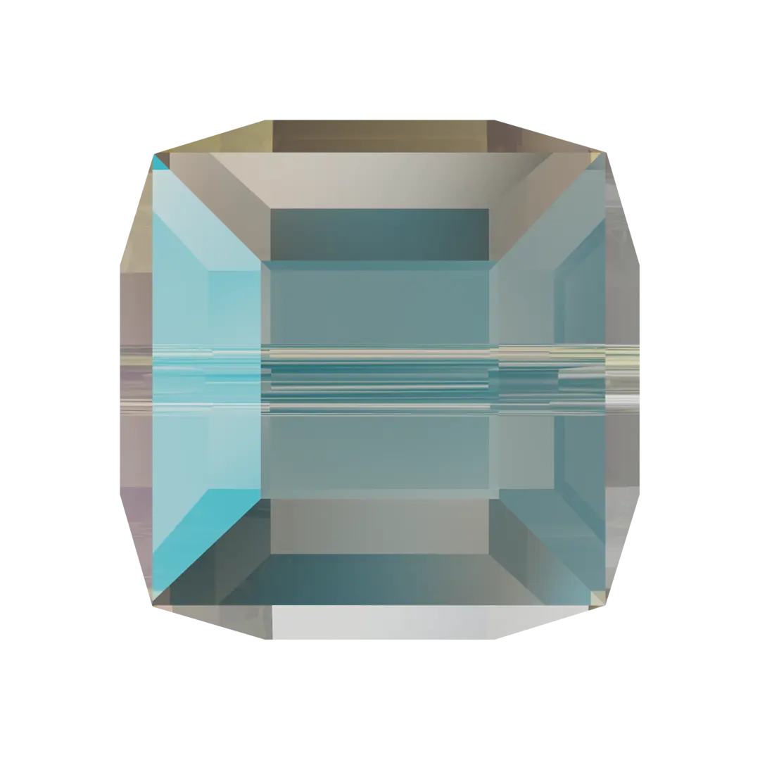 Serinity Crystal Beads Cube (5601) Black Diamond Shimmer B - Bluestreak Crystals