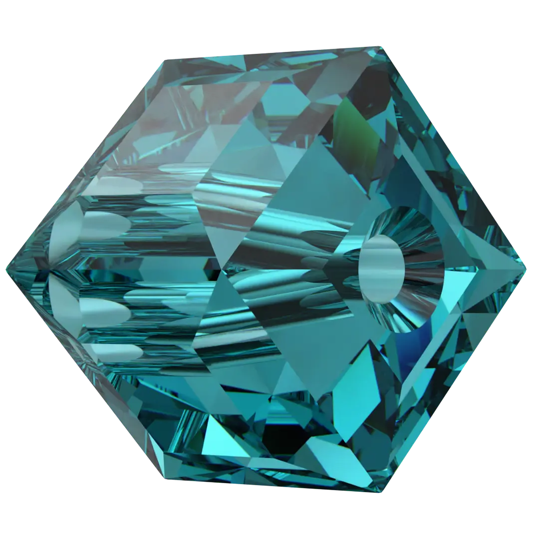Serinity Crystal Beads Cube (5601) Blue Zircon - Bluestreak Crystals