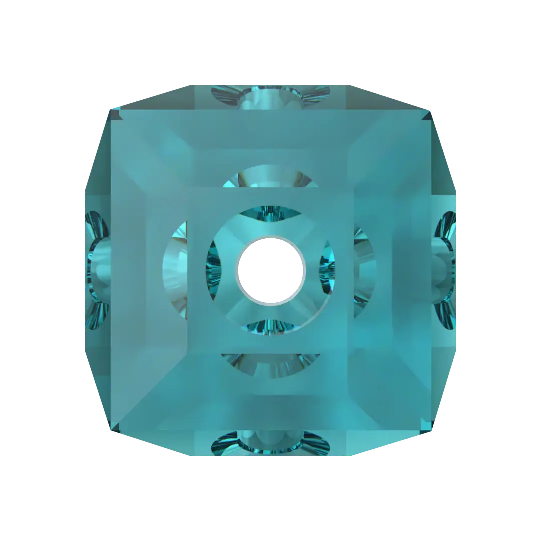 Serinity Crystal Beads Cube (5601) Blue Zircon - Bluestreak Crystals