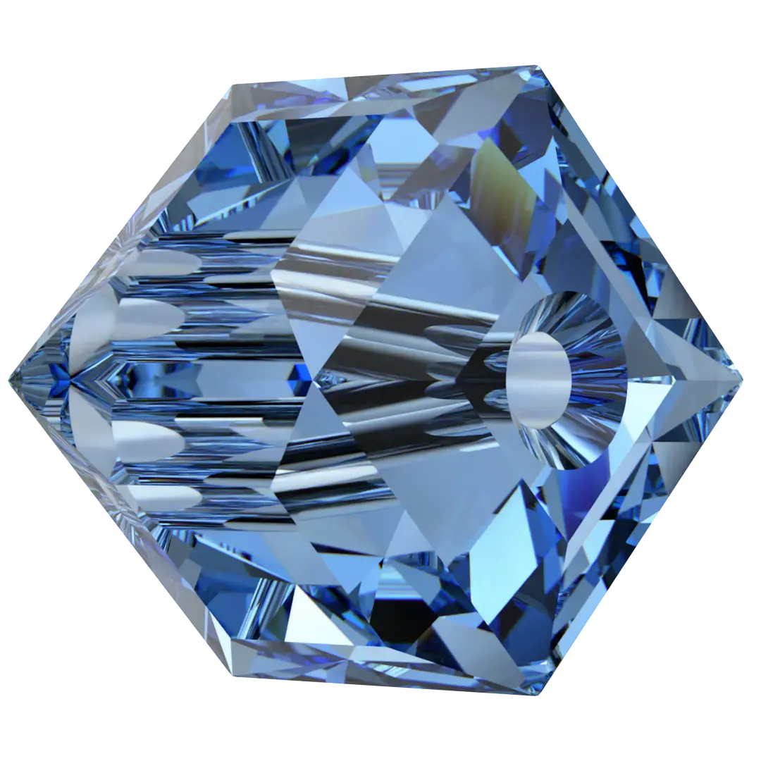 Serinity Crystal Beads Cube (5601) Cool Blue - Bluestreak Crystals