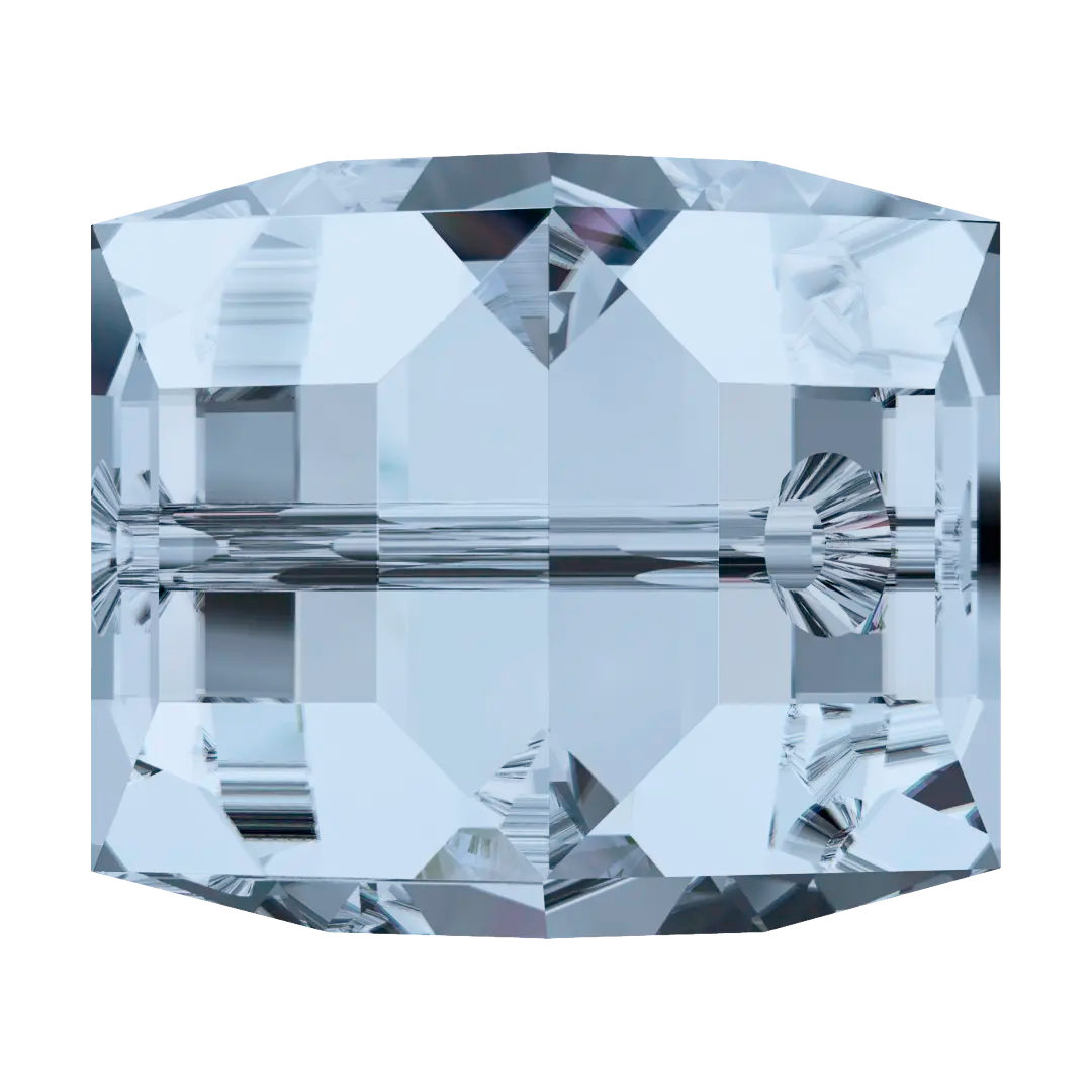 Serinity Crystal Beads Cube (5601) Crystal Blue Shade B - Bluestreak Crystals