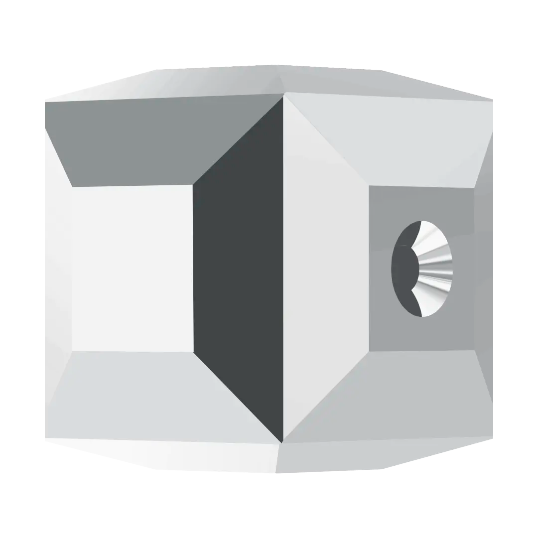 Serinity Crystal Beads Cube (5601) Crystal Light Chrome B - Bluestreak Crystals