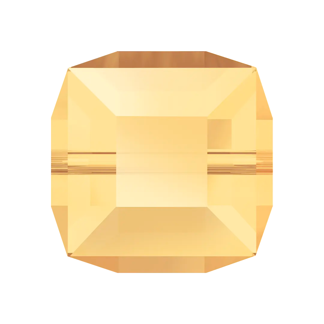 Serinity Crystal Beads Cube (5601) Crystal Metallic Sunshine B - Bluestreak Crystals