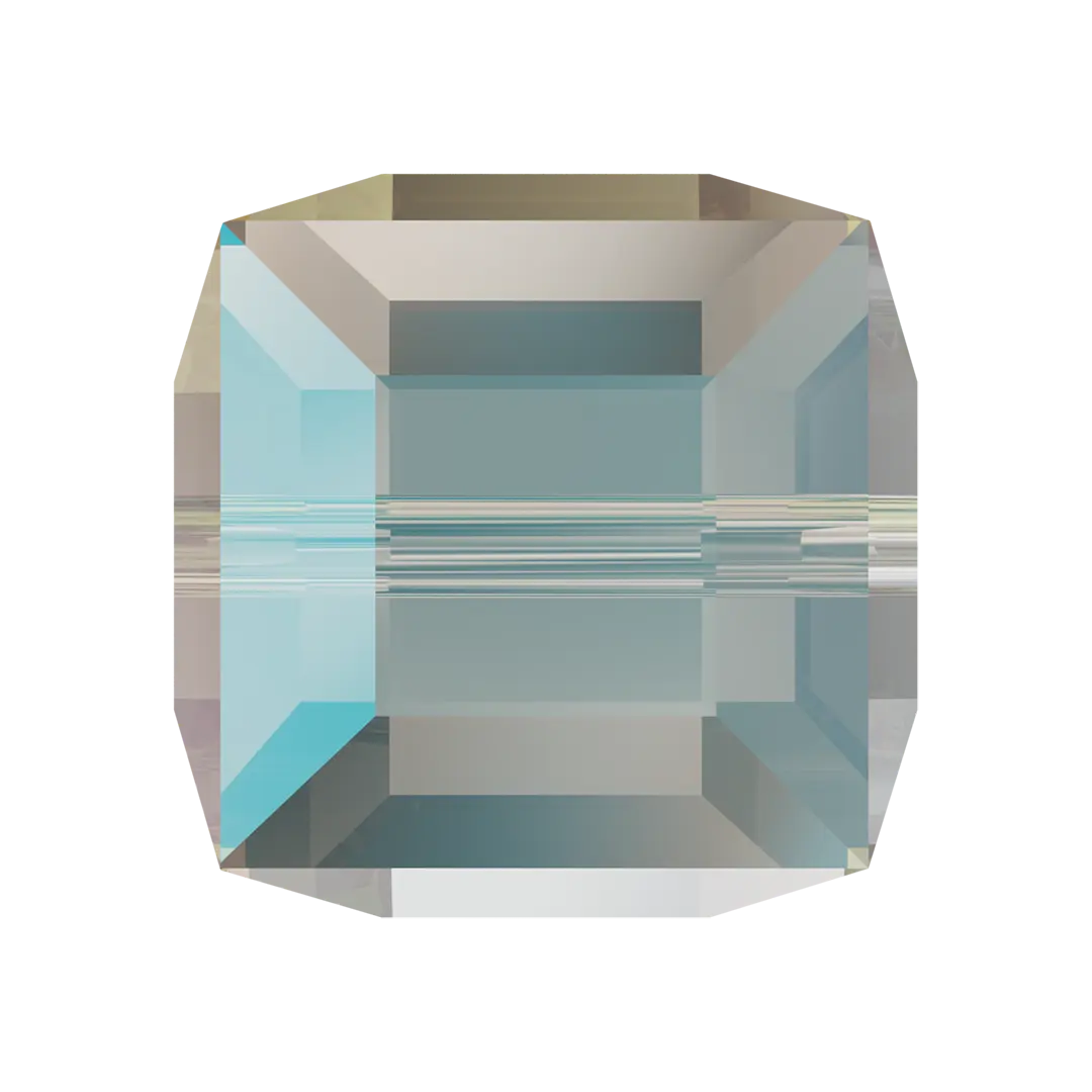 Serinity Crystal Beads Cube (5601) Crystal Shimmer B - Bluestreak Crystals