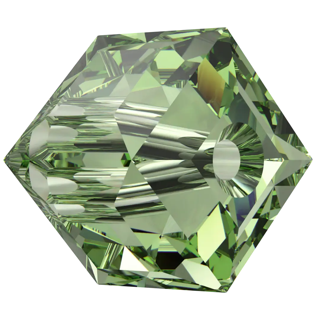 Serinity Crystal Beads Cube (5601) Dark Peridot - Bluestreak Crystals