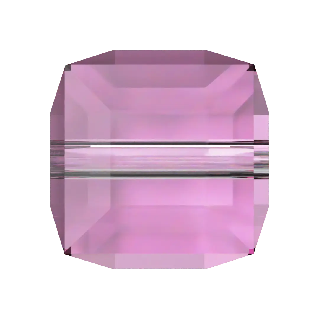 Serinity Crystal Beads Cube (5601) Dark Rose - Bluestreak Crystals