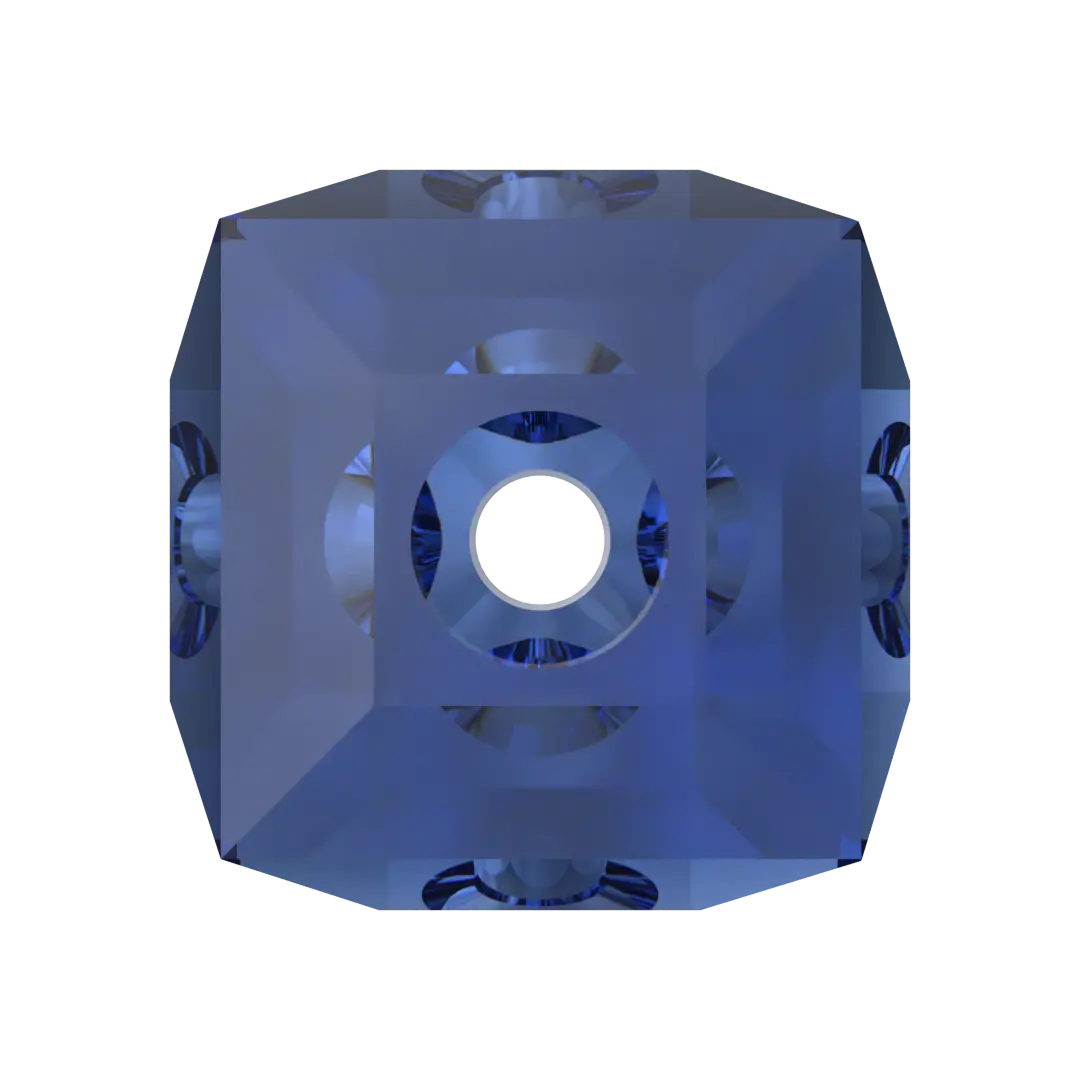 Serinity Crystal Beads Cube (5601) Dark Sapphire - Bluestreak Crystals