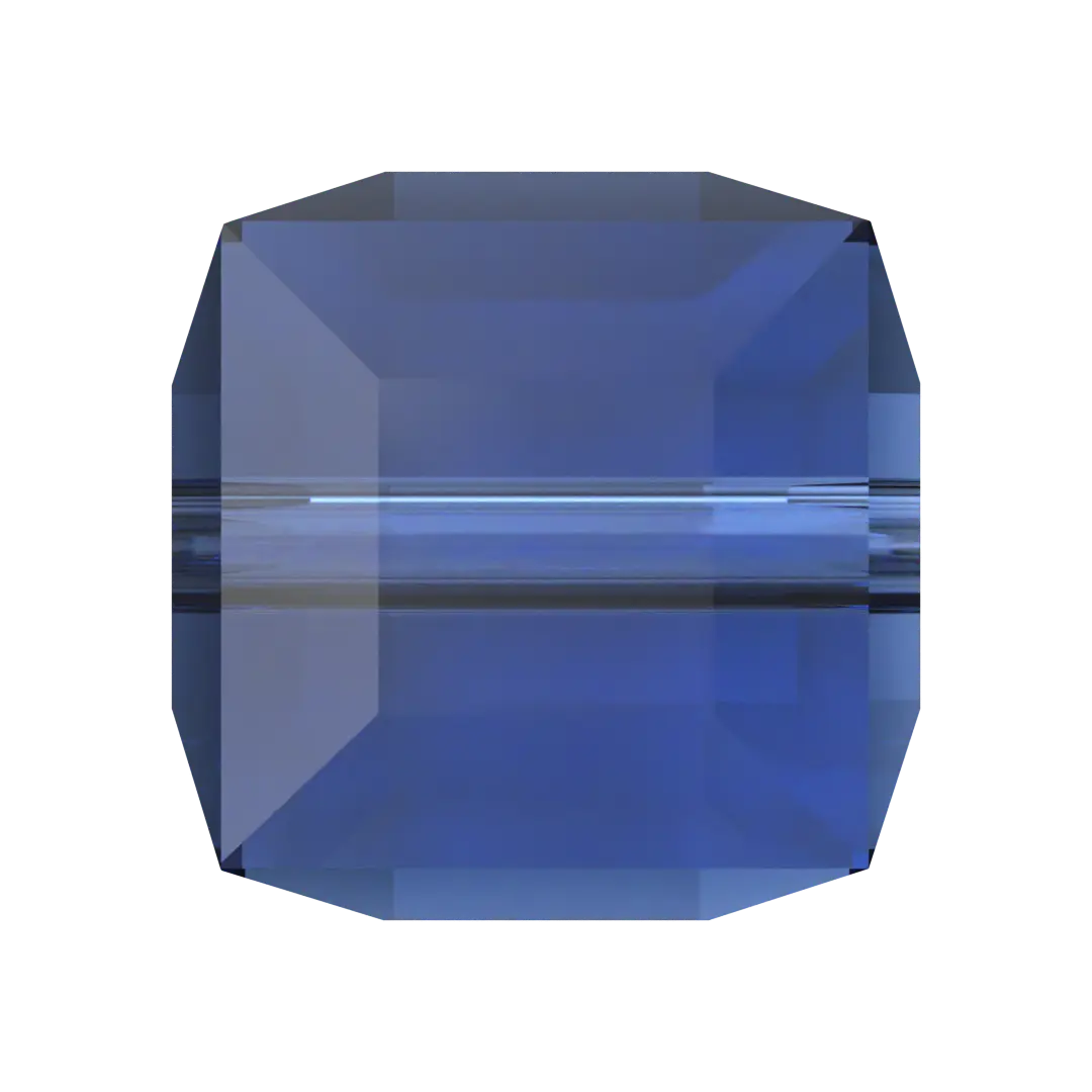 Serinity Crystal Beads Cube (5601) Dark Sapphire - Bluestreak Crystals