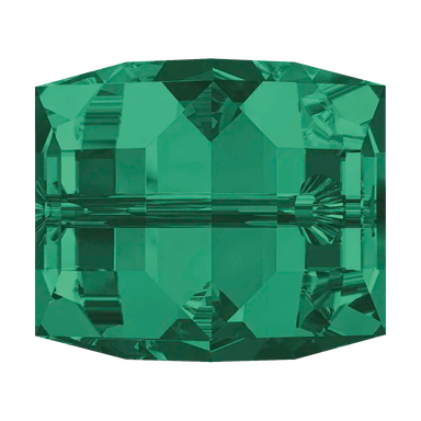 Serinity Crystal Beads Cube (5601) Emerald - Bluestreak Crystals