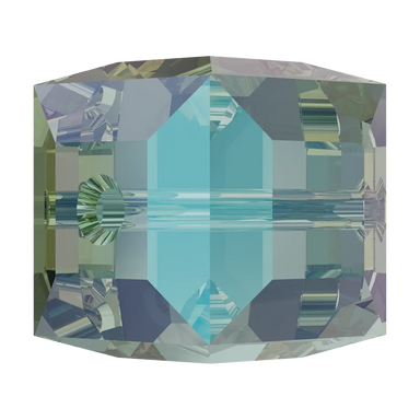 Serinity Crystal Beads Cube (5601) Erinite Shimmer B - Bluestreak Crystals