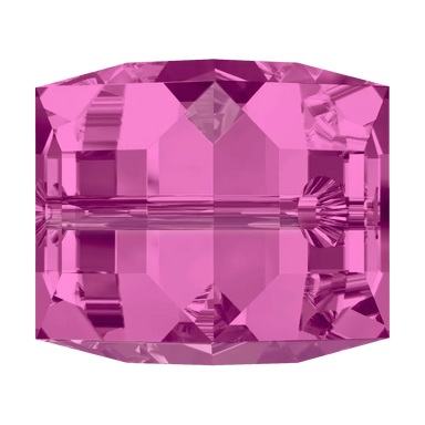 Serinity Crystal Beads Cube (5601) Fuchsia - Bluestreak Crystals