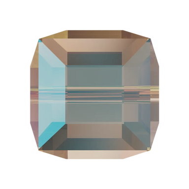 Serinity Crystal Beads Cube (5601) Light Colorado Topaz Shimmer B - Bluestreak Crystals