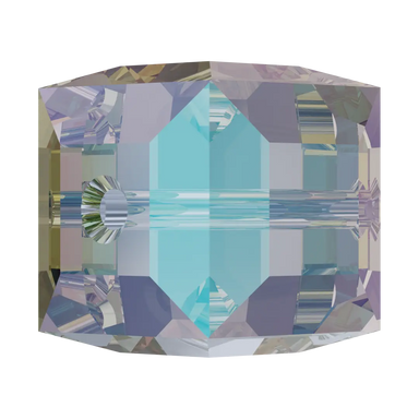 Serinity Crystal Beads Cube (5601) Light Sapphire Shimmer B - Bluestreak Crystals