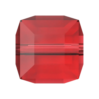 Serinity Crystal Beads Cube (5601) Light Siam - Bluestreak Crystals