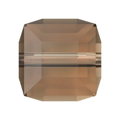 Serinity Crystal Beads Cube (5601) Light Smoked Topaz - Bluestreak Crystals