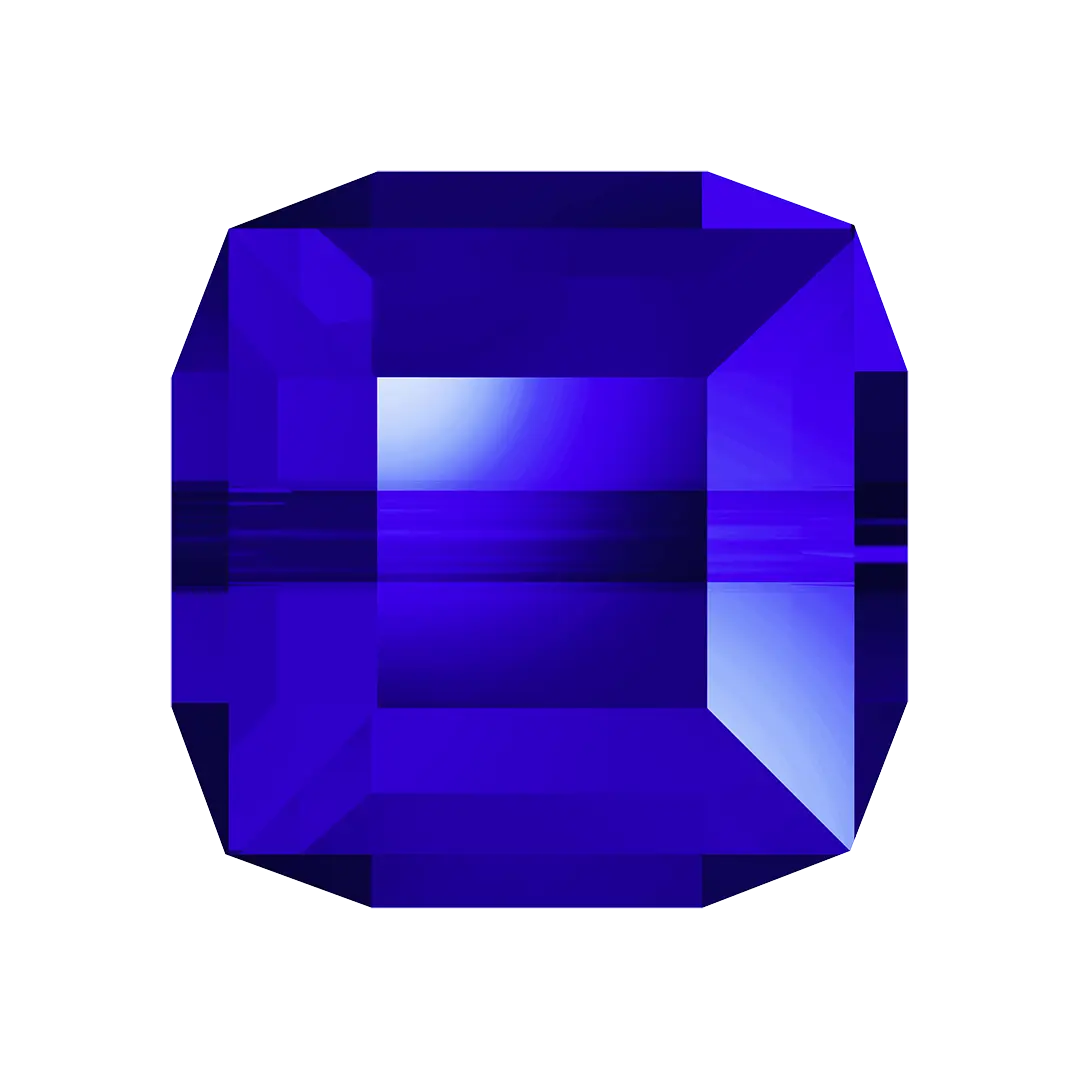 Serinity Crystal Beads Cube (5601) Majestic Blue - Bluestreak Crystals