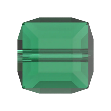 Swarovski Crystal Beads Cube (5601) Majestic Green - Bluestreak Crystals