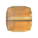 Serinity Crystal Beads Cube (5601) Topaz - Bluestreak Crystals