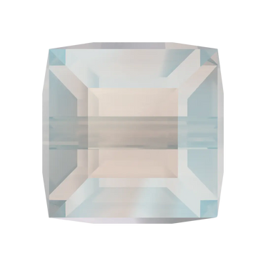 Serinity Crystal Beads Cube (5601) White Opal Shimmer B - Bluestreak Crystals