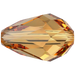 Serinity Crystal Beads Drop (5500) Topaz - Bluestreak Crystals