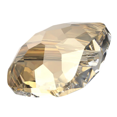 Serinity Crystal Beads Fantasy Square (5035) Crystal Golden Shadow - Bluestreak Crystals