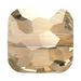 Serinity Crystal Beads Fantasy Square (5035) Crystal Golden Shadow - Bluestreak Crystals