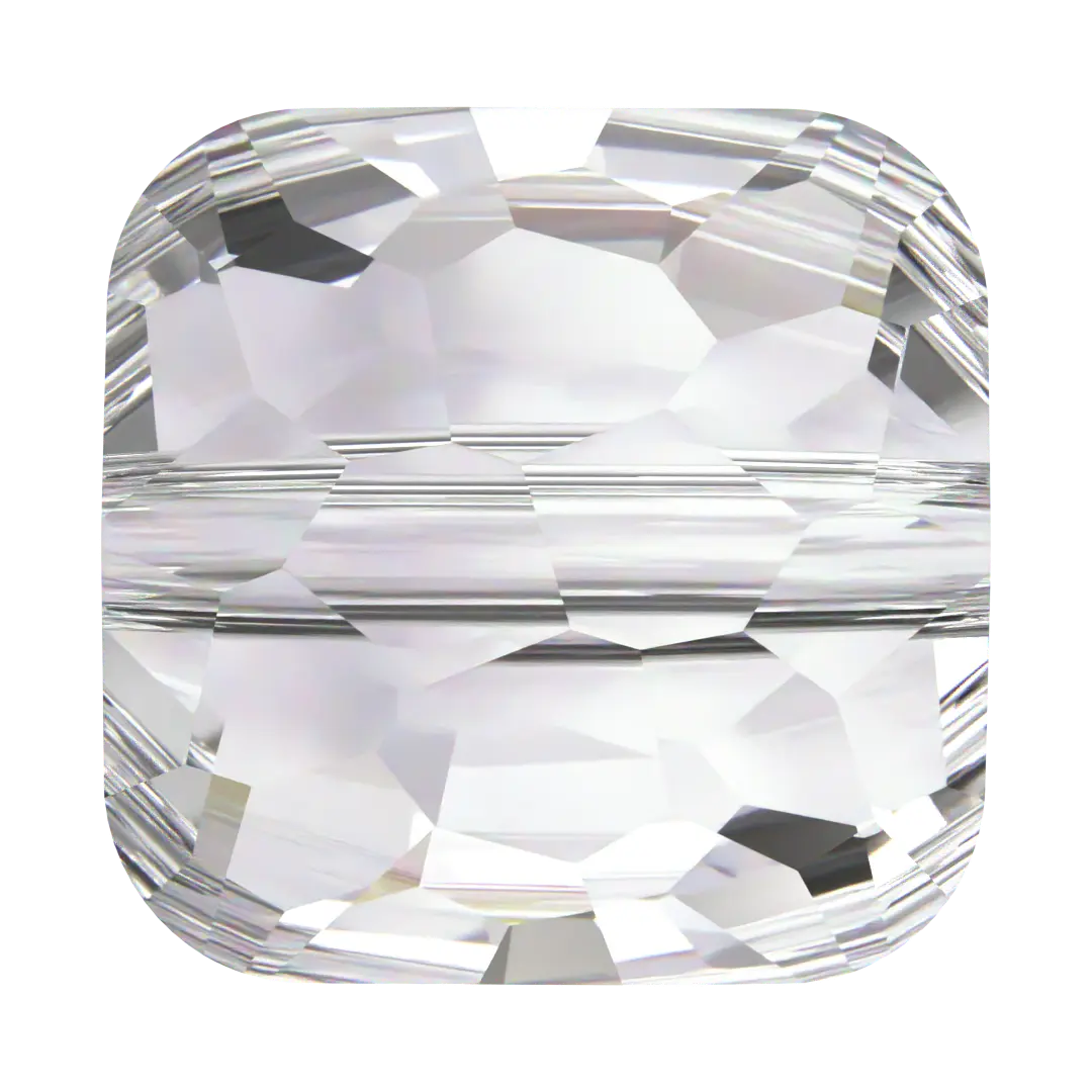 Serinity Crystal Beads Fantasy Square (5035) Crystal - Bluestreak Crystals