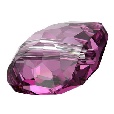 Serinity Crystal Beads Fantasy Square (5035) Dark Rose - Bluestreak Crystals