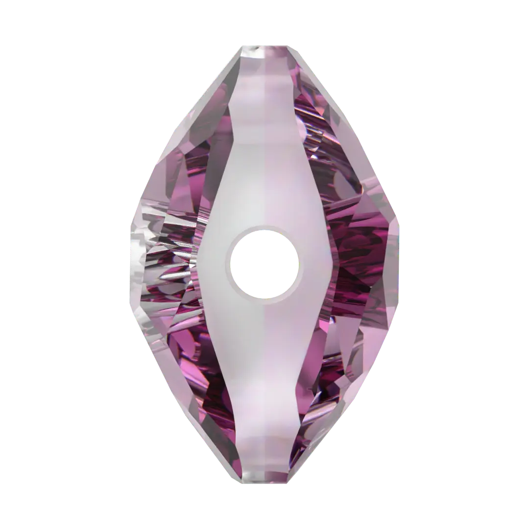 Serinity Crystal Beads Fantasy Square (5035) Dark Rose - Bluestreak Crystals