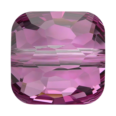 Serinity Crystal Beads Fantasy Square (5035) Dark Rose - Bluestreak Crystals