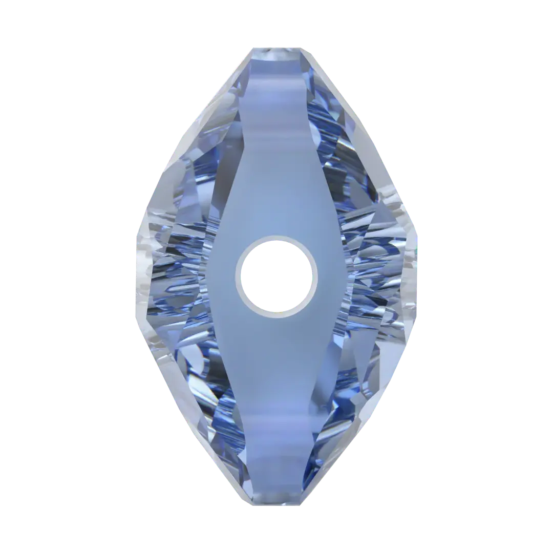 Serinity Crystal Beads Fantasy Square (5035) Light Sapphire - Bluestreak Crystals