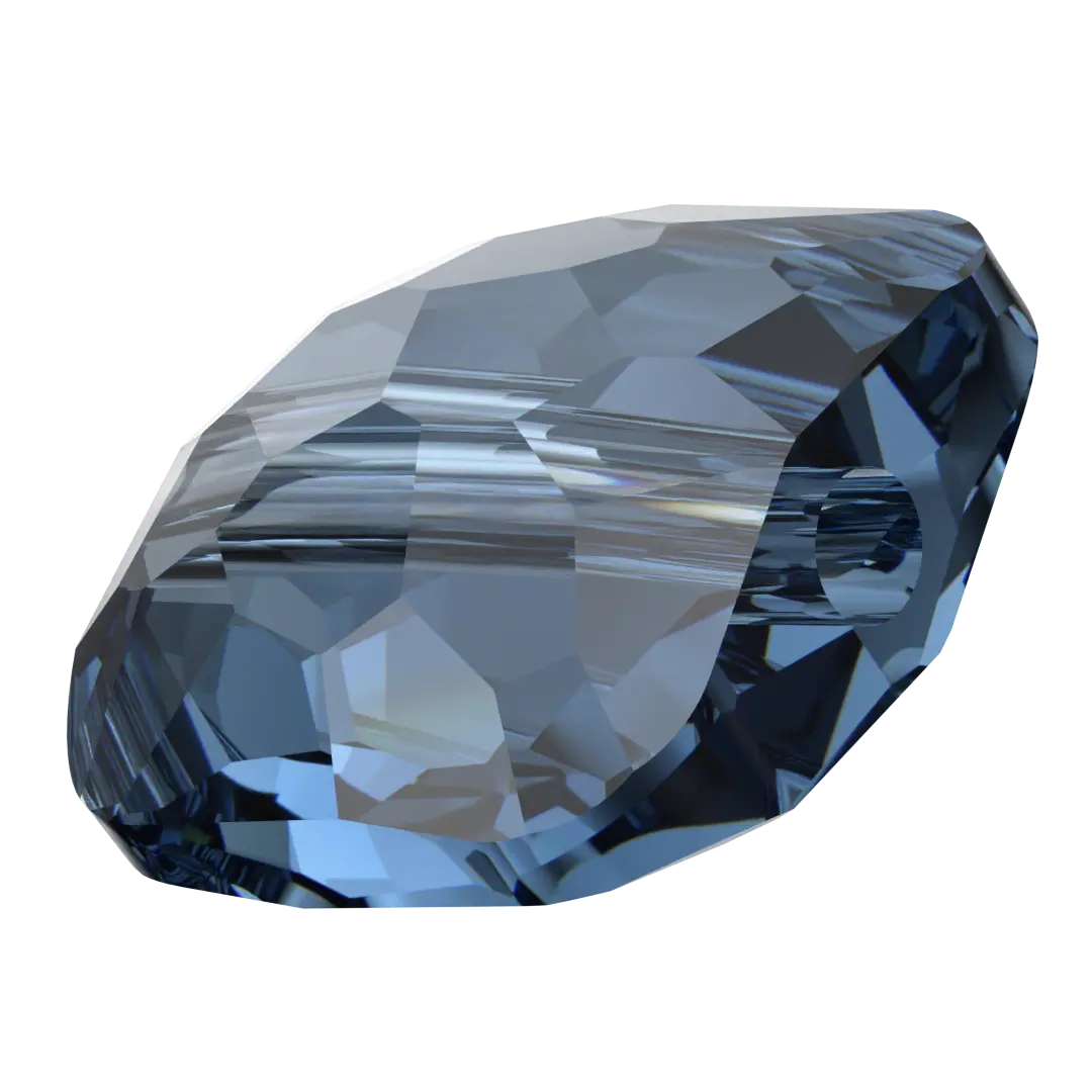 Serinity Crystal Beads Fantasy Square (5035) Montana - Bluestreak Crystals