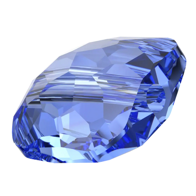 Serinity Crystal Beads Fantasy Square (5035) Sapphire - Bluestreak Crystals