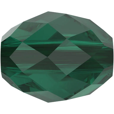 Serinity Crystal Beads Olive Briolette (5044) Emerald - Bluestreak Crystals