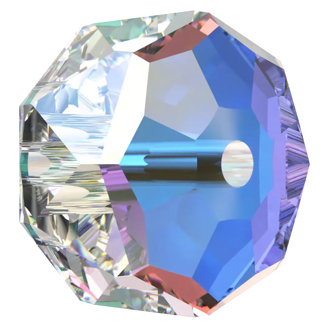 Serinity Crystal Beads Rondelle (5045) Crystal AB - Bluestreak Crystals
