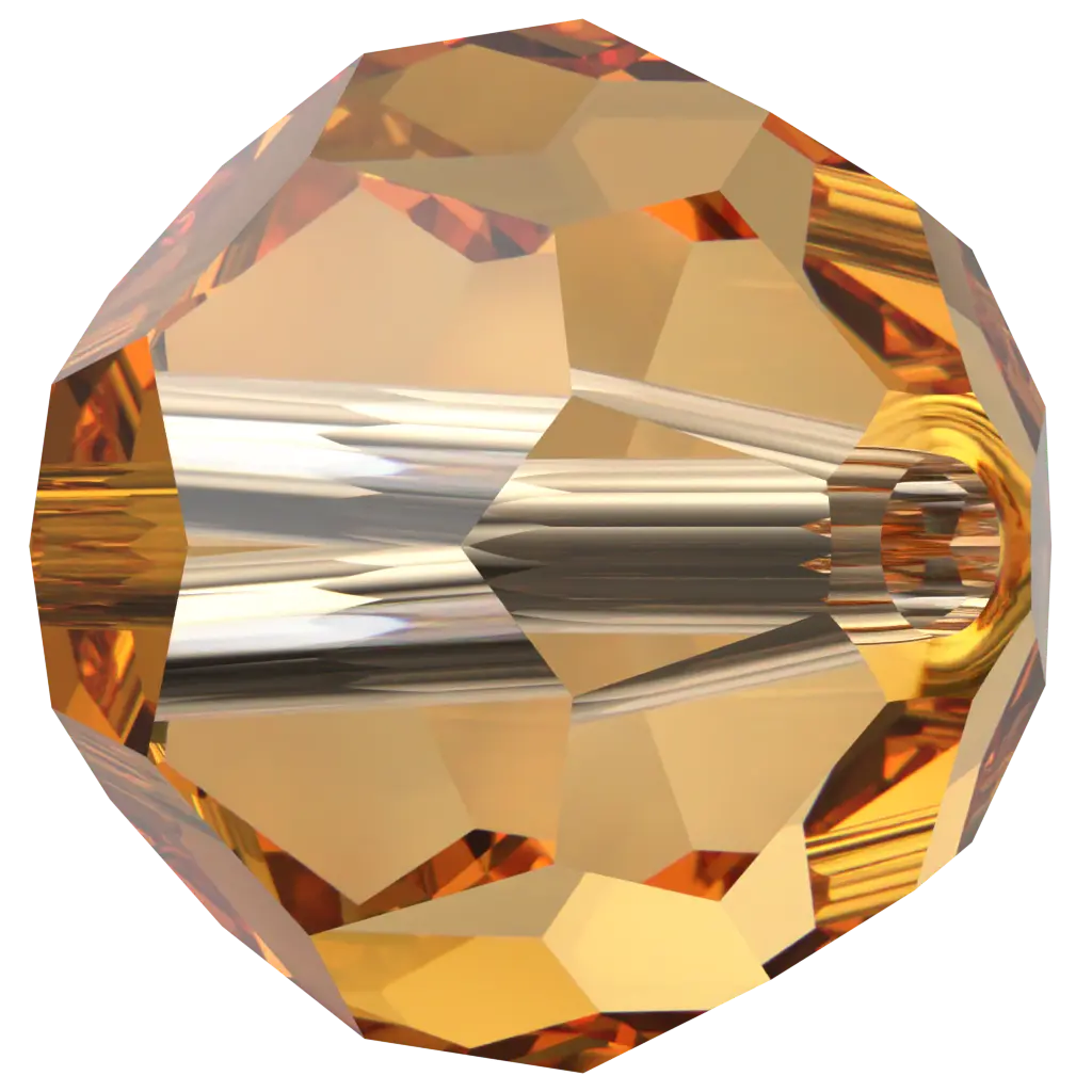 Serinity Crystal Beads Round (5000) Dark Orange - Bluestreak Crystals