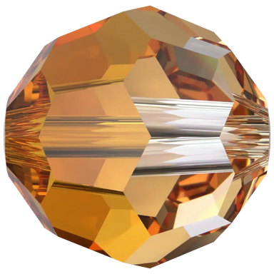 Serinity Crystal Beads Round (5000) Dark Orange - Bluestreak Crystals