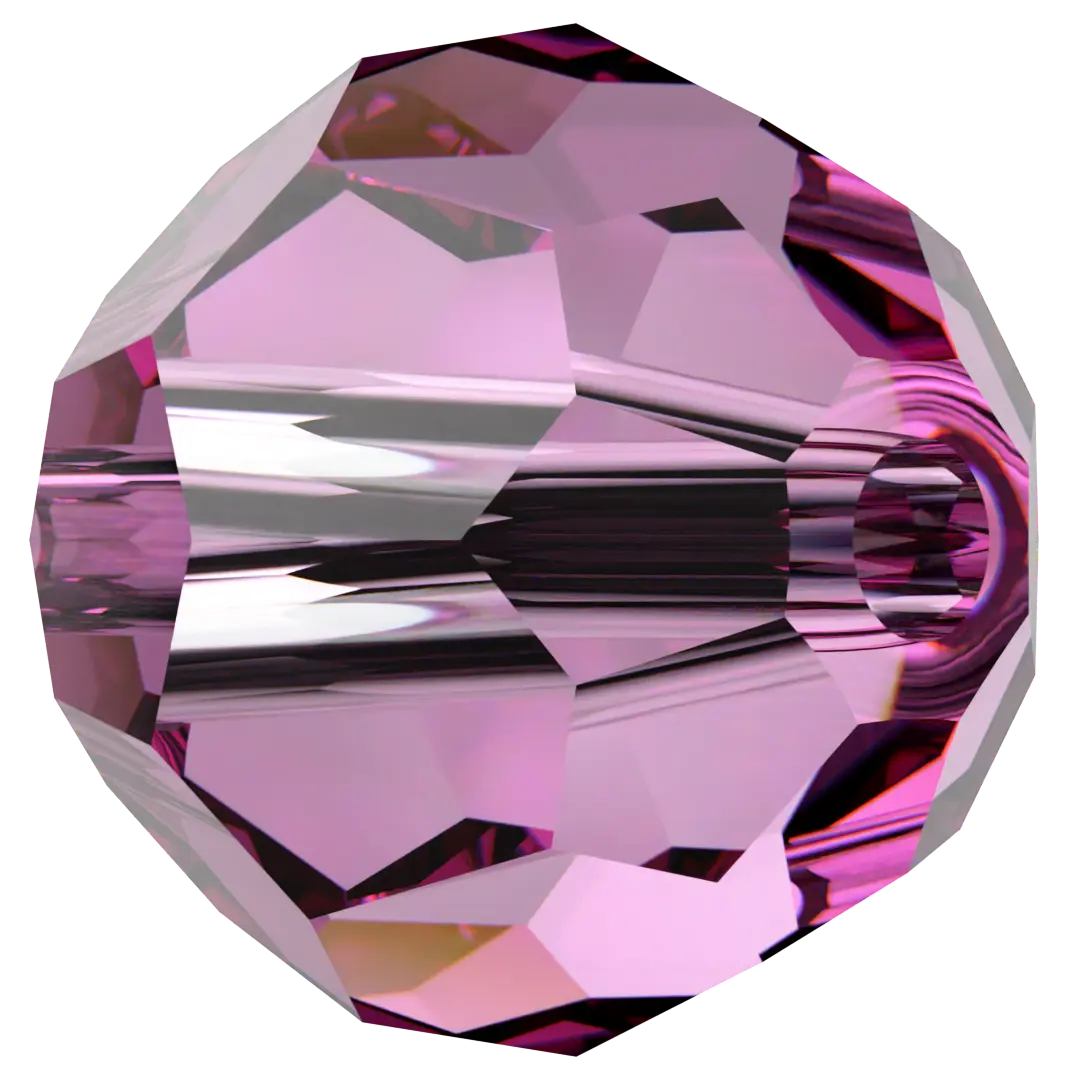 Serinity Crystal Beads Round (5000) Dark Rose - Bluestreak Crystals