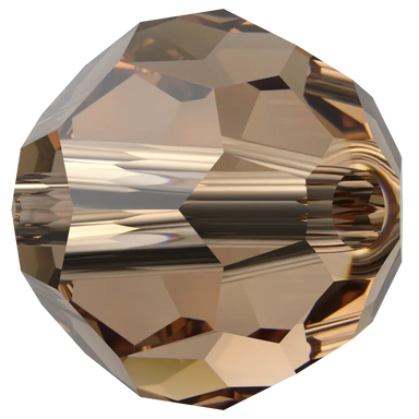 Serinity Crystal Beads Round (5000) Light Smoked Topaz - Bluestreak Crystals