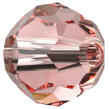 Swarovski Crystal Beads Round (5000) Rose Peach - Bluestreak Crystals